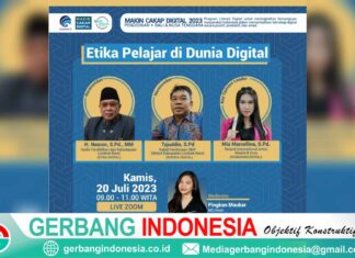 Kolaborasi Kemenkominfo – Dinas Dikbud NTB, Gelar Webinar Bahas Etika Pelajar di Dunia Digital