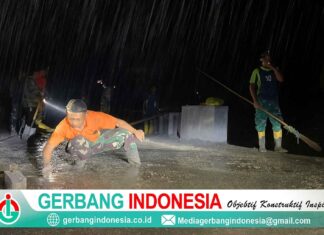 Hujan Mengguyur, Semangat tak Pernah Mundur