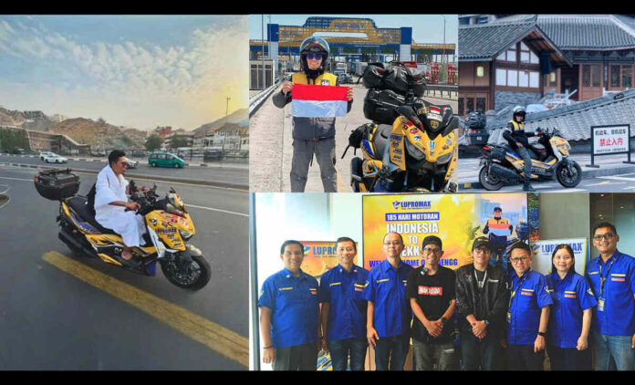 Dari Nusantara ke Tanah Suci- Om Daengg Tuntaskan Misi Motoran Indonesia ke Mekkah bersama Lupromax