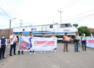 Tekan Angka Kecelakaan Pada Masa Nataru 2025/2026, KAI Divre III Gandeng OPKA Sumsel Sosialisasikan Keselamatan Perlintasan Sebidang