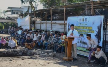 Awal Pembangunan Masjid Al-Muttaqin Suralaga, Pemprov NTB Janjikan Bantuan dan Pendampingan