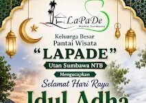 Keluarga Besar Pantai Wisata LAPADE Mengucapkan Selamat Hari Raya Idul Adha 1447 Hijriyah
