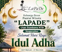 Keluarga Besar Pantai Wisata LAPADE Mengucapkan Selamat Hari Raya Idul Adha 1447 Hijriyah