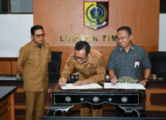 Bupati Haerul Warisin Dorong Perlindungan Kesehatan Pekerja di Lombok Timur Diperluas