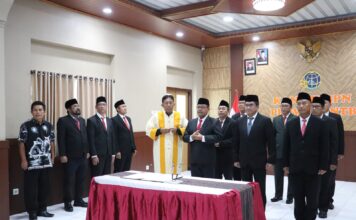 Pelantikan Pejabat Struktural di Lingkungan Kanwil BPN Provinsi Nusa Tenggara Barat