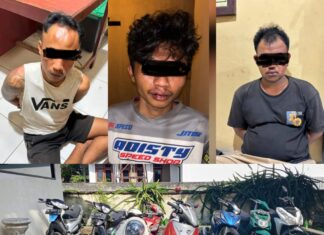 Terbongkar! Polisi Ungkap Dugaan Kasus Curanmor di Terara, Tiga Orang Diamankan Bersama Sembilan Sepeda Motor