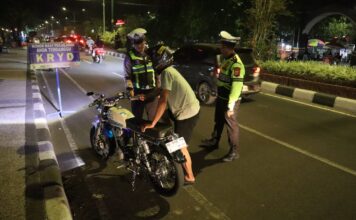Dukung Porprov XII NTB, Polresta Mataram Bersihkan Jalanan dari Knalpot Brong dan Sajam