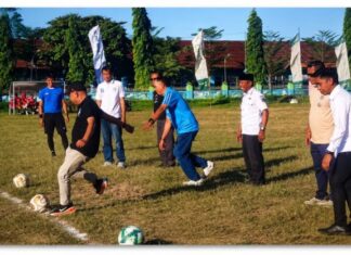 Dirut PDAM dan Ketua DPRD Lombok Timur Resmikan Pemuda Cup Keruak, Jadi Momentum Pembinaan Pesepak Bola Muda
