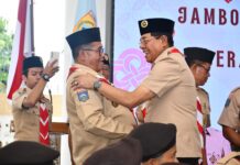 80 Pramuka Lotim Dilepas ke Jamnas XII, Bupati Minta Pulang Bawa Ilmu Bukan Sekadar Piala