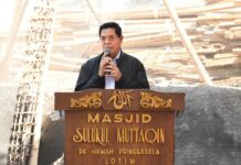 Bupati Lotim Pastikan Pembangunan Masjid Sulukul Muttaqin Dapat Dukungan Pemda