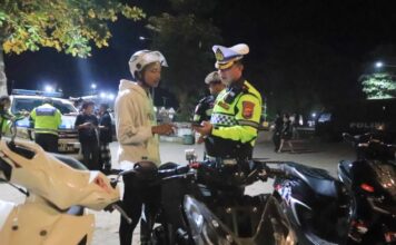 Ciptakan Kamtibmas Kondusif Jelang HUT RI, Polresta Mataram Tindak Knalpot Brong hingga Amankan Sajam