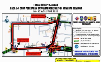 Jalur Rembiga-Dakota Diubah! Polresta Mataram dan Dishub Uji Coba Rekayasa Arus Selama 7 Hari
