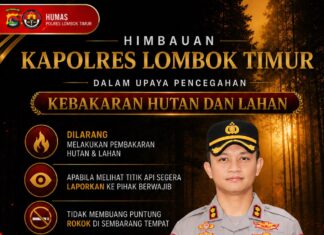 Tekan Risiko Karhutla, Polres Lombok Timur Ajak Warga Bijak Gunakan Api