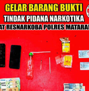 Sasar Ampenan Hingga Lingsar, Polresta Mataram Amankan 7 Terduga Narkoba Termasuk Dua Residivis