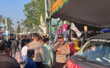Cegah Gangguan Keamanan di Hultah NWDI Anjani, Polisi Sampaikan Pesan Keselamatan kepada Jamaah