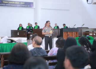 Dari Gereja Imanuel, Kapolda NTB Ajak Masyarakat Rawat Toleransi dan Cegah Gangguan Kamtibmas