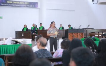 Dari Gereja Imanuel, Kapolda NTB Ajak Masyarakat Rawat Toleransi dan Cegah Gangguan Kamtibmas
