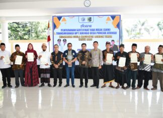 Penantian Panjang Warga Jeringo Terjawab, 109 Keluarga Kini Pegang Sertifikat Tanah