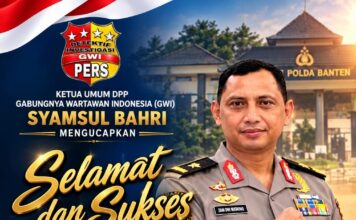 Ketua Umum GWI Titip Harapan kepada Wakapolda Banten Brigjen Zain Dwi Nugroho