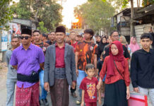 Diantar Ratusan Relawan, Ruslan Resmi Maju Pilkades Badrain, Usung Jargon “Bangkit dan Bersatu”