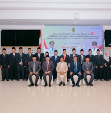 21 Pejabat Dilantik di Lombok Timur, Pemkab Dorong Birokrasi Lebih Disiplin dan Responsif